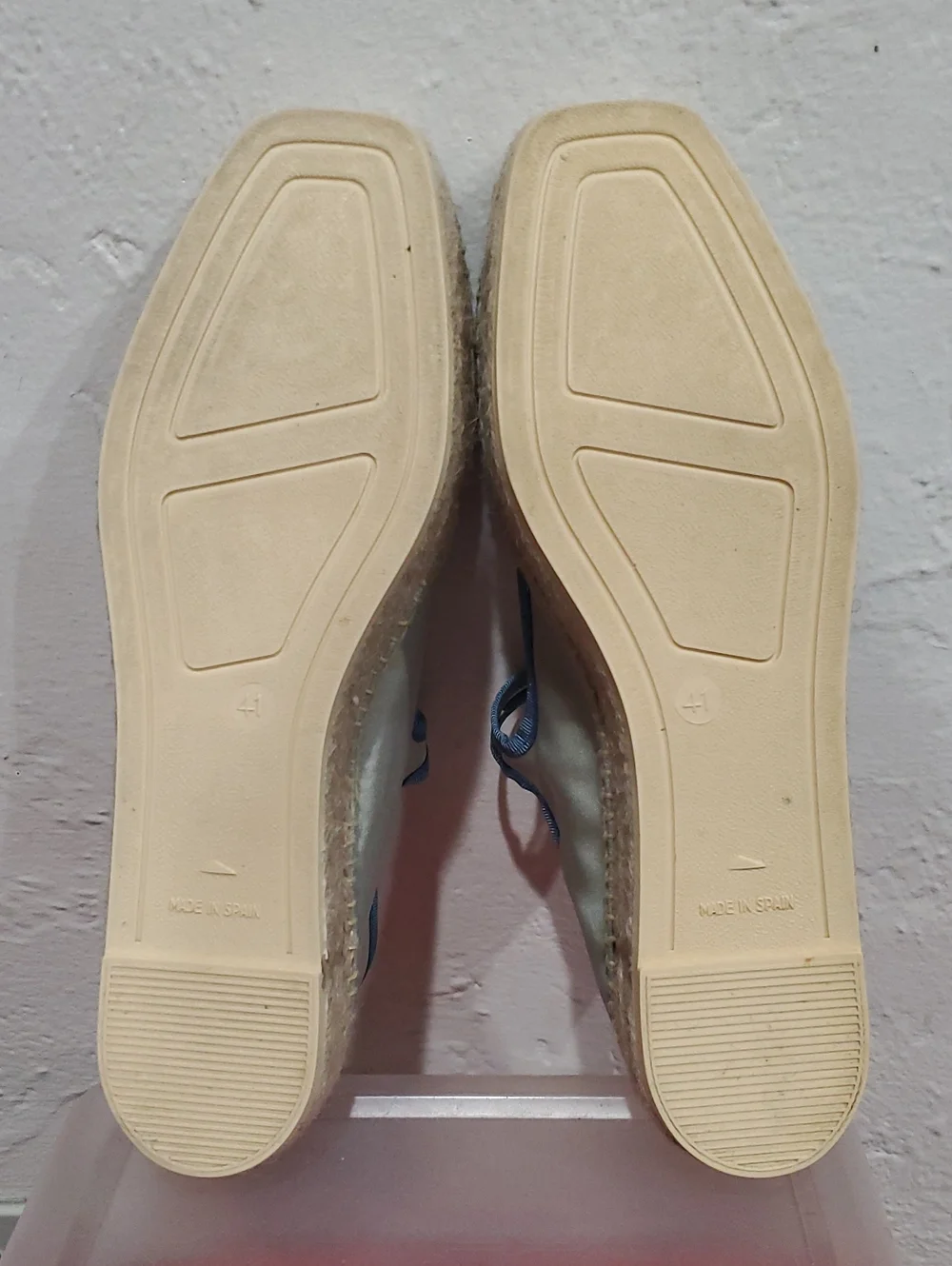 Maeve by Anthropologie Blue Satin Mary Jane Espadrille Flats - Size EU 42 US 11
